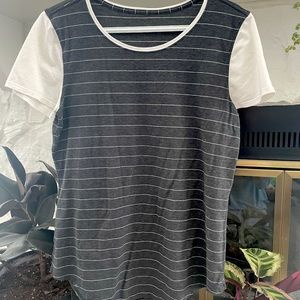 Lululemon love T, black and white striped